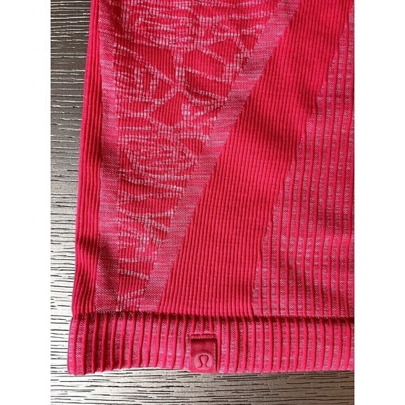 LULULEMON Rest Less Pullover Size 2 Heathered Boom Juice Pink Long Sleeve Run - Picture 5 of 5